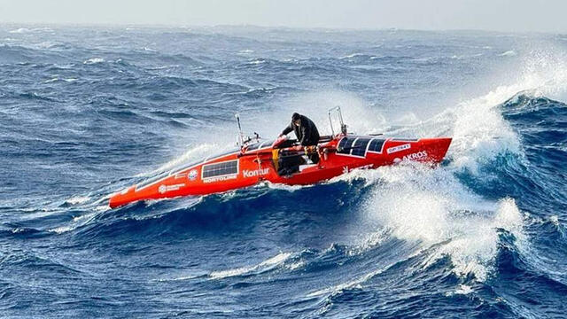 Fyodor Konyukhov rowed across the South Atlantic for the first time in history