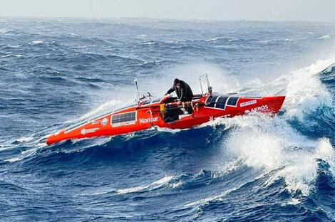 Fyodor Konyukhov rowed across the South Atlantic for the first time in history